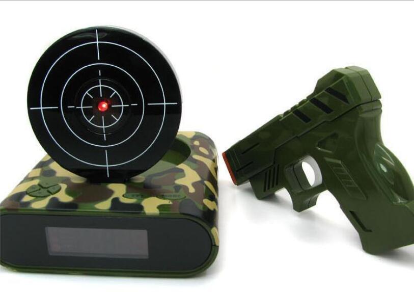 Target Laser Shooting Gun Alarm Clock