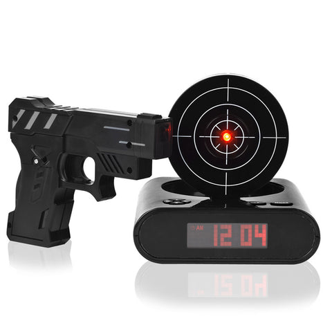 Target Laser Shooting Gun Alarm Clock