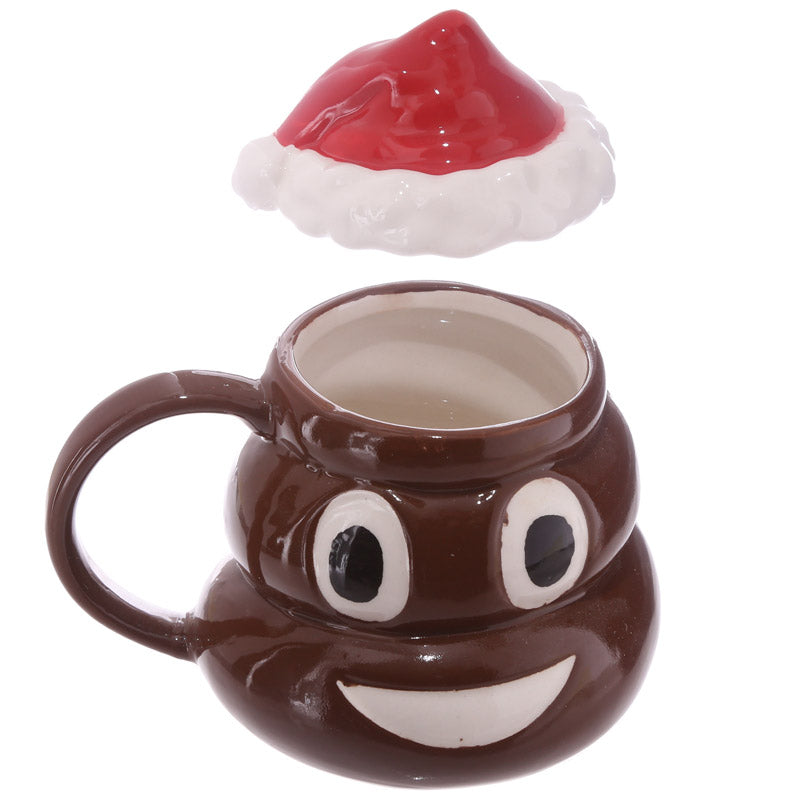 Santa Poop Emoji Coffee Mug