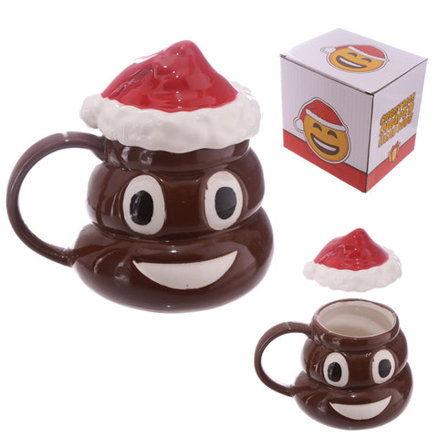 Santa Poop Emoji Coffee Mug