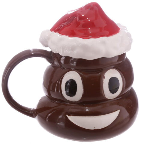 Santa Poop Emoji Coffee Mug