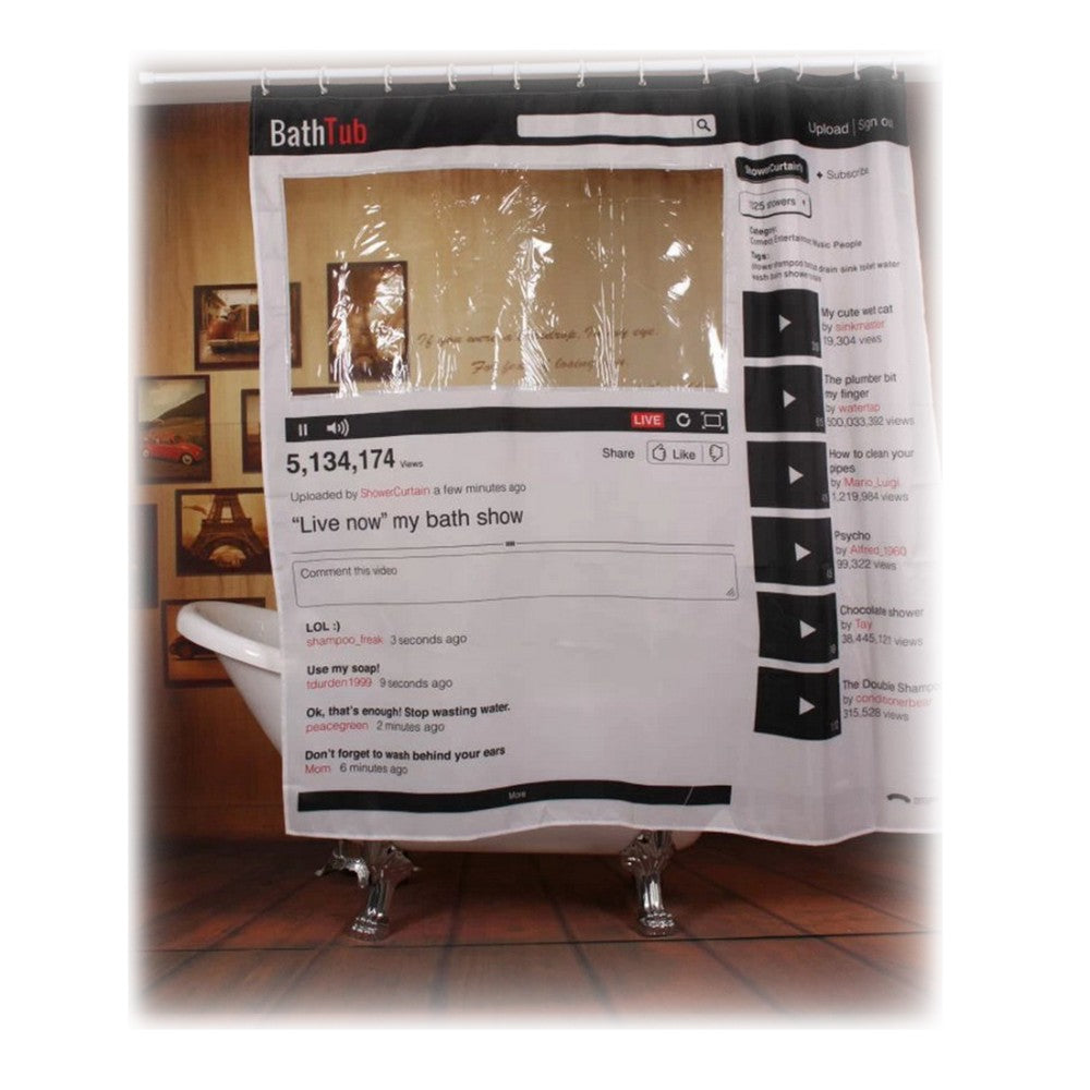 Bath Tub Live Shower Curtain