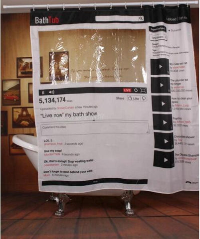 Bath Tub Live Shower Curtain