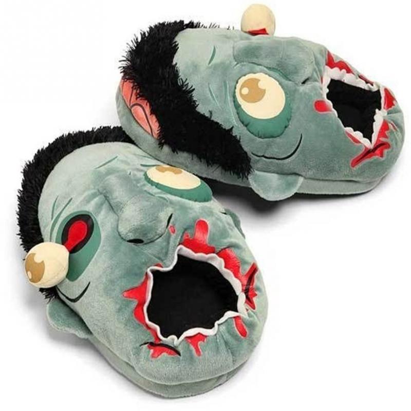 Plush Zombie Home Slippers