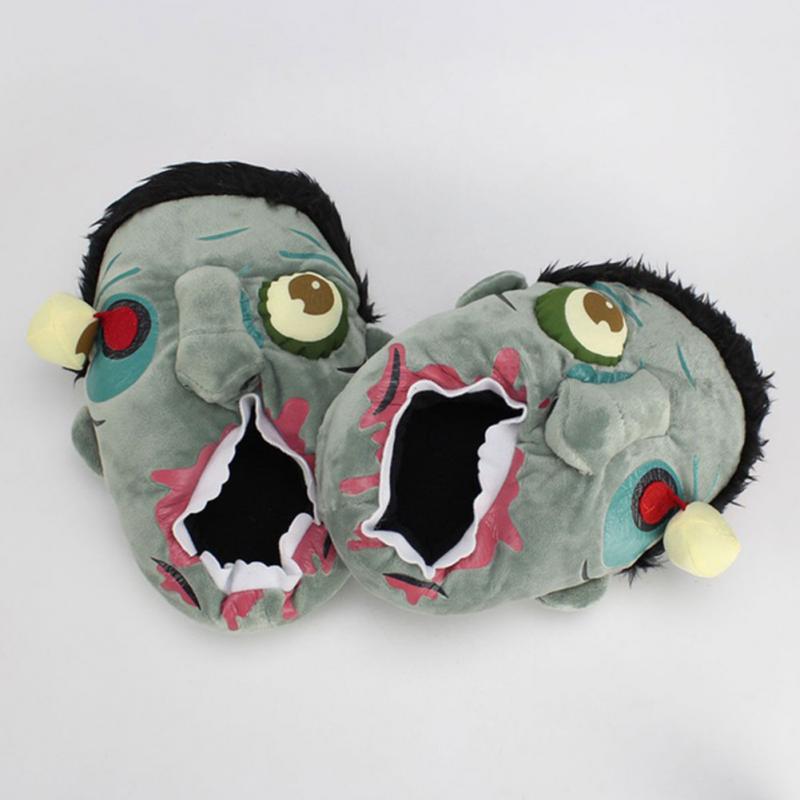 Plush Zombie Home Slippers