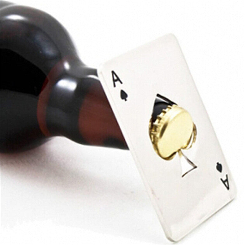 Poker Playing Card Bottle Opener