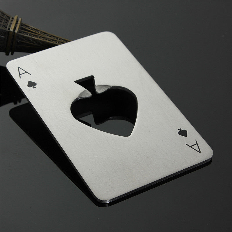 Poker Playing Card Bottle Opener