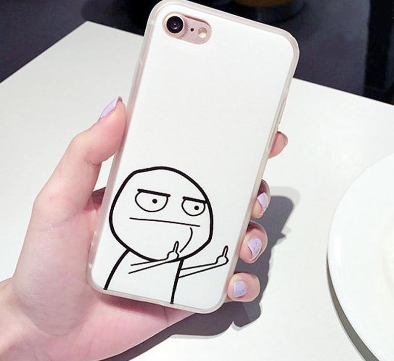 Cartoon Middle Finger Phone Cases