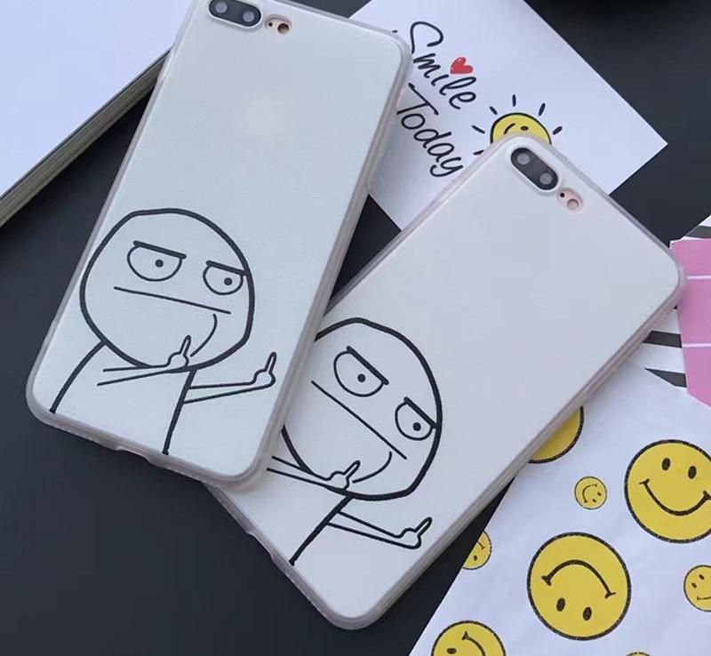 Cartoon Middle Finger Phone Cases