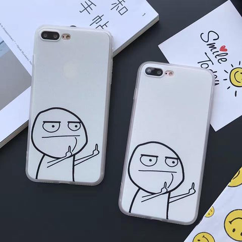 Cartoon Middle Finger Phone Cases